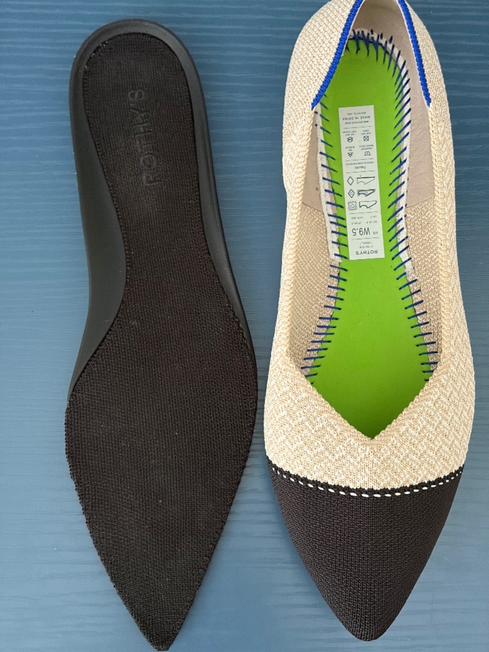 Rothy’s Point II cap toe flat - Picture 7 of 8